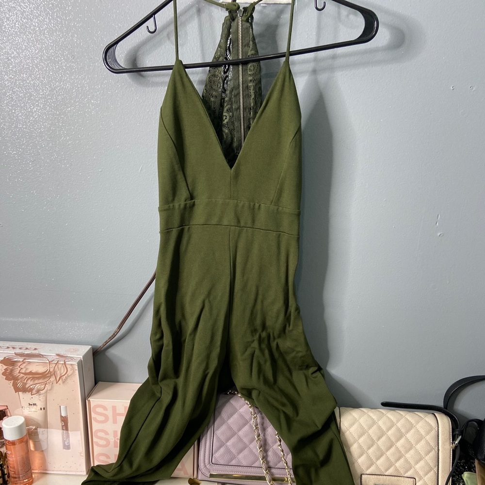 Olive green jumpsuit